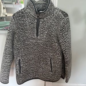 Grey fleece have zip